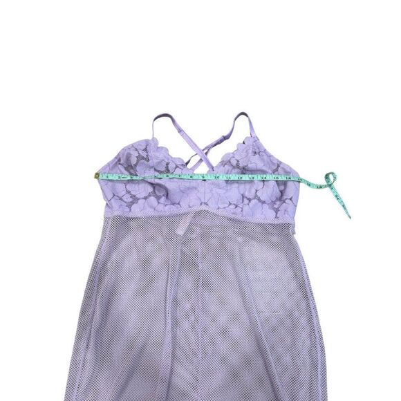 Savage X Fenty Women's Floral Glow Lace & Mesh Slip 2X - Picture 4 of 11